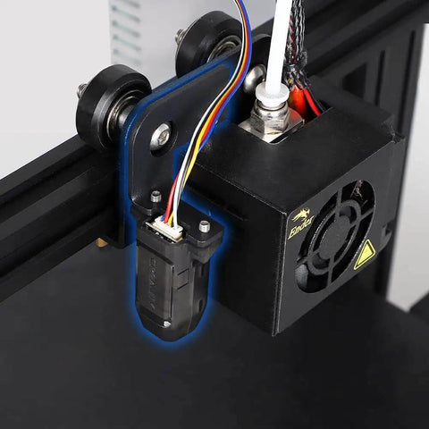 CR Touch Auto Bed Leveling Sensor Kit for 3D Printers installed on Ender 3 Series showing multi-point detection setup