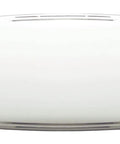 Top view of Slick Modern Wired Doorbell With Two Note Front And One Note Rear Chimes White Finish For Front And Rear Entrances