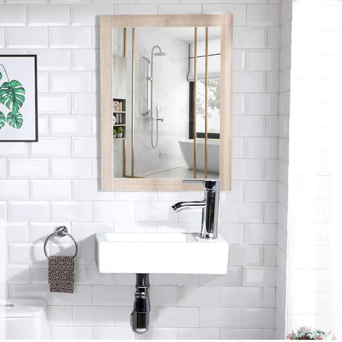Space Saving Compact Ceramic Corner Wall Mounted Sink For Small Bathrooms White Finish With Right Side Faucet Hole Sink Only