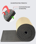 Soundproofing principle of High Density Egg Crate Acoustic Foam Panels Self Adhesive Sound Absorption Padding Roll 5Cm Thick, displaying textures.