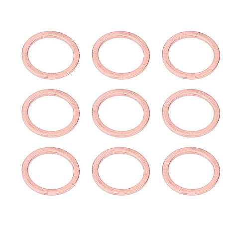 All-In-One Copper Washers Set, 280 Pieces in 12 Sizes With Storage Box, Heavy-Duty Copper Washers for Automotive Hydraulic Fittings, High Conductivity and Tight Seals, Reliable Sealing, Durable and Easy to Use, 12 copper washers