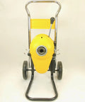 Workhorse 1.5 HP Sectional Pipe Drain Cleaner and Sewer Snake Machine front view, featuring 120 Foot Cable and control handle.