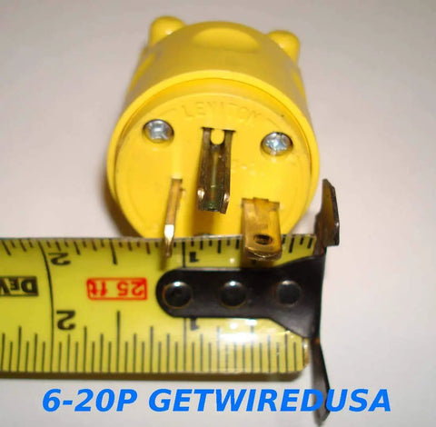 Straight Shooter Eva Charger Cable Adapter Links Nema Six Twenty Plugs To Fourteen Thirty Outlets close-up with measuring tape