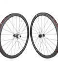 40mm Carbon Clincher Wheelset For Disc Brake Road Bikes Centerlock Rotor Mount 700c Black Not QR Ultra Light And Stiff Aero Performance