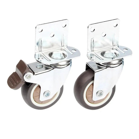 Heavy Duty Caster Wheel 2 Inch Stem Caster Swivel No Brake, Silent 20 Kg Capacity Castor For Moving Furniture chairs cabinets