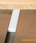 Close-up of Heavy Duty 36 Inch Hdpe Miter Bars 2 Pack Fits Standard 3 4 By 3 8 Inch Slots in a table saw slot.