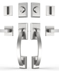 Front Door Handleset Double Door Lock Set In Satin Nickel With Deadbolt For Entry Doors, Rock Solid Yet Easy Install Door Hardware