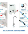 Installation guide for 110V Drinking Water Pump For 5 Gallon Bottle Dispenser System Dual Inlet On Demand Water Pump For Fridge Ice Maker Coffee Maker Faucet BPA Free Food Grade Hose Easy Installation