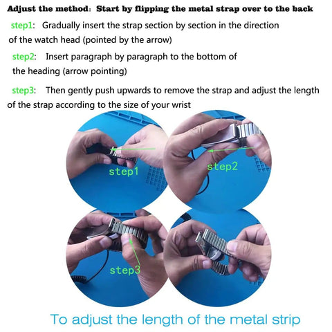 Hands adjusting Adjustable Length ESD Wrist Strap With Retractable Coil Lead For Electronics Repair Anti Static Grounding Band.