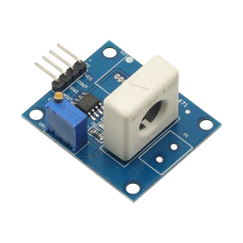 Top Rated Hall Effect Current Sensor Module Handling 35A DC Plus 25A AC With Zero Hassle For Rock Solid Overcurrent Protection And Clean Analog Readings, showing sensor board with connections.