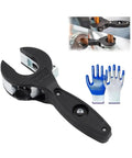 Ratcheting Pipe Cutter With Ergonomic Handle And Included Gloves For Home Plumbing Heavy Duty Metal Build Easy Grip Tubing Tool