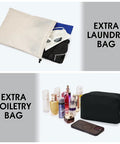 Laundry and toiletry bags from Underseat Personal Item Bag With USB Charging Port, Grab And Go 30L Travel Duffel With Wet Pocket