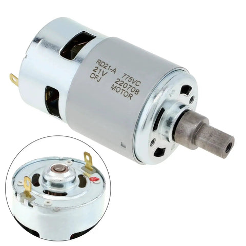 High Speed 18 To 21 Volt DC Motor With 15000 RPM Blower Power For Industrial Soot Cleaning And Collector Dust Removal Heavy Duty Permanent Magnet Drive, showing motor body and terminals.