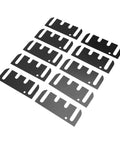 10 Piece Door Hinge Shim Set Stainless Steel Spacers For Door Alignment Gap Filling And Stabilizing Loose Hinges Easy Install Durable Metal Hardware Kit For Sagging Or Misaligned Doors