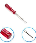 Serger Screwdriver Set 1.5mm and 1.6mm Hex Head Tools for Industrial Overlock Sewing Machines, red handle, steel shaft