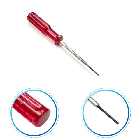 Serger Screwdriver Set 1.5mm and 1.6mm Hex Head Tools for Industrial Overlock Sewing Machines, red handle, steel shaft