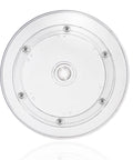 2 Pack Super Slick Acrylic Turntable Platter 6 Inch Crystal Clear Rotating Display Stand on a white background