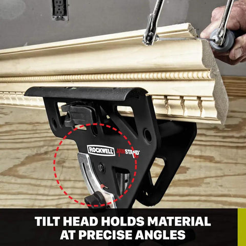 JawStand XP Heavy Duty Work Support Stand With Micro Height Adjustment Knob And Non Slip Rubber Feet tilting crown molding