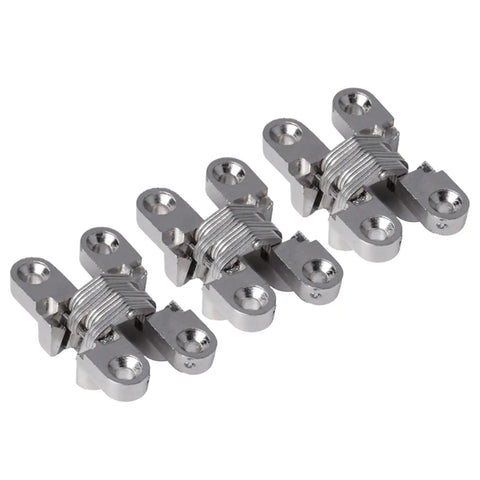 3 Pack Concealed Barrel Door Hinges With 180 Degree Swing Zinc Alloy Auto Close For Cabinets Cupboards Wood Boxes Easy Install