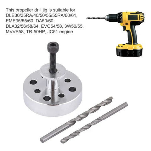 RC Plane Propeller Drill Jig For Precise Propeller Alignment And Easy Install On DLE EME DA DLA Evo 3W MVVS JC Series Engines
