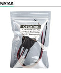 Waterproof Reverse Polarity Momentary DC 12V Six Pin Three Position On Off On Rocker Switch With Wire in packaging