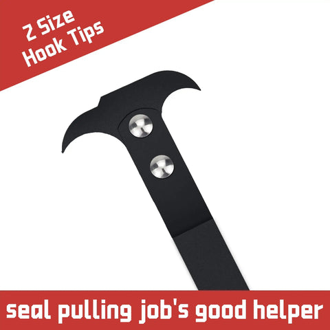 Close-up of dual hook tip on Universal Seal Puller Tool With Dual Hook Design For Fast Oil And Grease Seal Removal