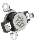 Heavy Duty Dryer High Limit Thermostat D510701 L225-40F For Safe Fast Drying With Precise Thermal Cutoff That Kicks In When Temps Go Too High Keeping Your Dryer From Overheating During Big Loads, black ceramic housing, metal terminals