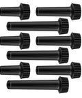 Upgrade Your Home With This Cool 9 Pcs E26 Lamp Socket Replacement Kit Featuring Easy Turn Switch Knobs That Fit Most Lamps And Light Fittings Perfect For Quick DIY Repairs Without Hassle. black plastic E26 lamp socket switch knobs, 9-piece replacement kit