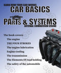 Vehicle Basics Parts And Systems A No Nonsense Guide To How Your Car Works From The Internal Combustion Engine To Key Engine Parts Perfect For Diy Beginners And Curious Car Owners book cover, engine illustration