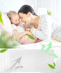 Mother and child on bed with overlay of Six Pack Filter U Replacement For Honeywell HHT270 HHT270W HHT290 Humidifier Models