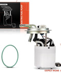 Three Tubes Electric Fuel Pump Module With Pressure Sensor For Gasoline 2004-2007 GMC Yukon XL 1500 Suburban 1500 Avalanche And Cadillac Escalade ESV EXT Fits Gasoline Models, 4 Pin Connector And 3 Pin Sensor image showing product and packaging.