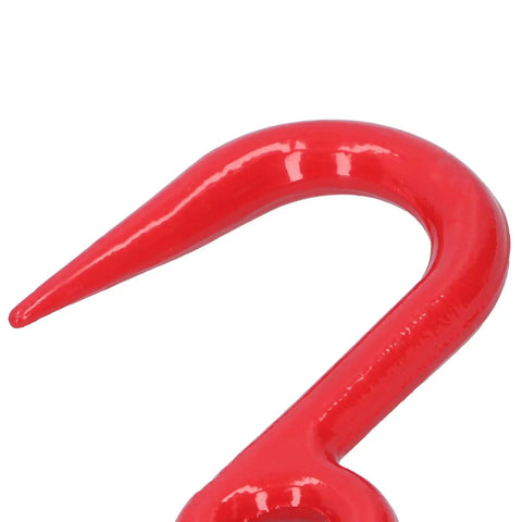 Close-up of Heavy Duty Alloy Steel Eye Crane Safety Hook For Stable Lifting 1 Ton Load With Reinforced Eye And Anti Crack Design