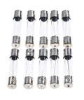 Glass fuses from Automotive Fuse Assortment Kit With 250 Pieces Of 5x20mm Glass Tube Fuses From 1A To 20A Quick Replacement Kit
