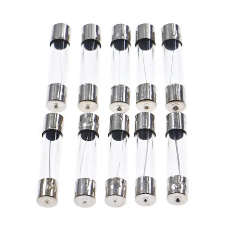 Glass fuses from Automotive Fuse Assortment Kit With 250 Pieces Of 5x20mm Glass Tube Fuses From 1A To 20A Quick Replacement Kit