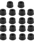Non Slip Furniture Feet Pads Set For Chairs And Tables, 18 Piece Black Rubber Floor Protection Mats in grid formation