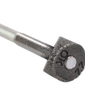 Beefed-Up Steel Stem Adapter Kit close-up with M8 thread wedge nut, 22.2mm chrome finish, bike stem conversion component.