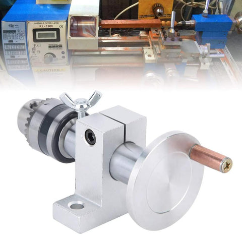 Compact Live Revolving Center For Mini Lathe With Adjustable Drilling Depth And Wrench, Durable Metal Construction For DIY Woodworking