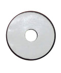 Heavy Duty 7/8 Inch Round Furniture Sliders Featuring Zero Friction Glide Tech For Slick Carpet And Wood Floor Moves While Shielding Surfaces From Scuffs Tan 8 Pack, white pad with hole.