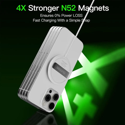 15W MagSafe Charger Magnetic Wireless Pad For iPhone 17 16 15 14 13 12 Series And AirPods Pro 4 2 with strong N52 magnets