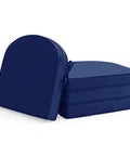 Comfy Outdoor Chair Cushions Set Of 4 Waterproof Patio Cushions With Removable Covers 17 x 16 inches non slip D-shaped, navy blue