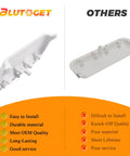 Comparison of Beefy Unbreakable Dryer Door Handle and competitor, showcasing quality and installation differences.