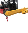 Industrial Grade 5 Ton Forklift Telescopic Bidirectional Jib Boom With Slick Two Way Pivot for steel pipe handling.