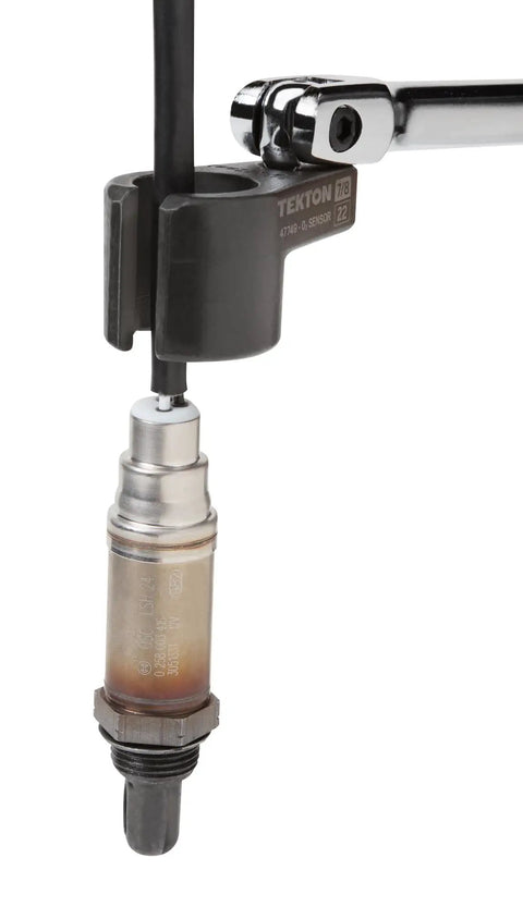 Three Eighth Inch Drive Oxygen Sensor Socket With Seven Eighths Inch Offset, Six Point, Side Access For Oxygen Sensors, Easy Removal And Installation, Compatible With Any Three Eighth Inch Drive Ratchet Or Breaker Bar