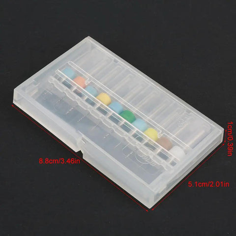 10 Piece PCB Drill Bit Set Tungsten Carbide Micro Bits for Circuit Board Holes 0.3mm to 1.2mm with handy storage case