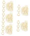 Top Shelf Go To Diy Jewelry Making Kit Featuring Stainless Steel Bail Bead Jump Rings And Polished Chrome Spacer Links for gold bail beads and jump rings.