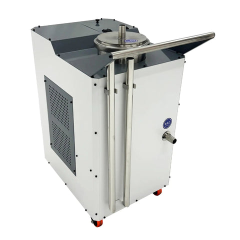 Heavy Duty Pneumatic Chip Remover And Air Powered Coolant Tank Cleaner For Cutting Fluid Filtration Sump Cleaning Cart with stainless steel top.