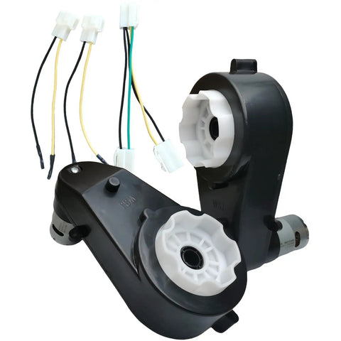 Two Pack 12V DC Motor Gearbox Kit With 12000 RPM For Ride On Cars Replacement Parts High Speed Drive Engine For Electric Motorcycles And Kids Cars Premium Quality
