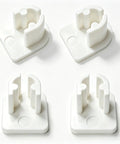 Vinyl Shutter End Caps For Plantation Shutters Replacement Kit, 4 pack, white tilt bar end caps for Hunter Douglas