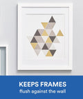 Clear Self Stick Cabinet Bumper Pads Twenty Pack Round One Half Inch Rubber Cushions keeps frames flush against the wall