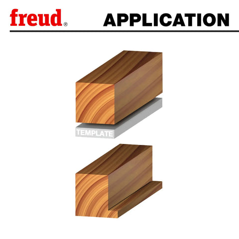 Heavy Duty Multi Rabbet Router Bit Set With Four Swappable Bearings And Grip Tight Quarter Inch Shank For Slick Trim Installation And Hard Working Home Improvement Projects showing wood profiling examples.